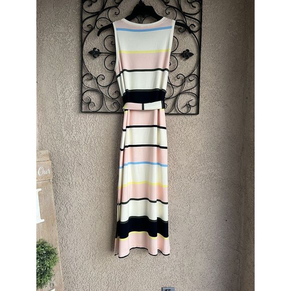 Banana Republic stripe ponte midi tank dress - size small - multicolored - Picture 4 of 9